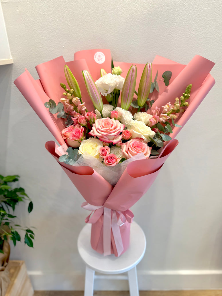Pink lace bouquet