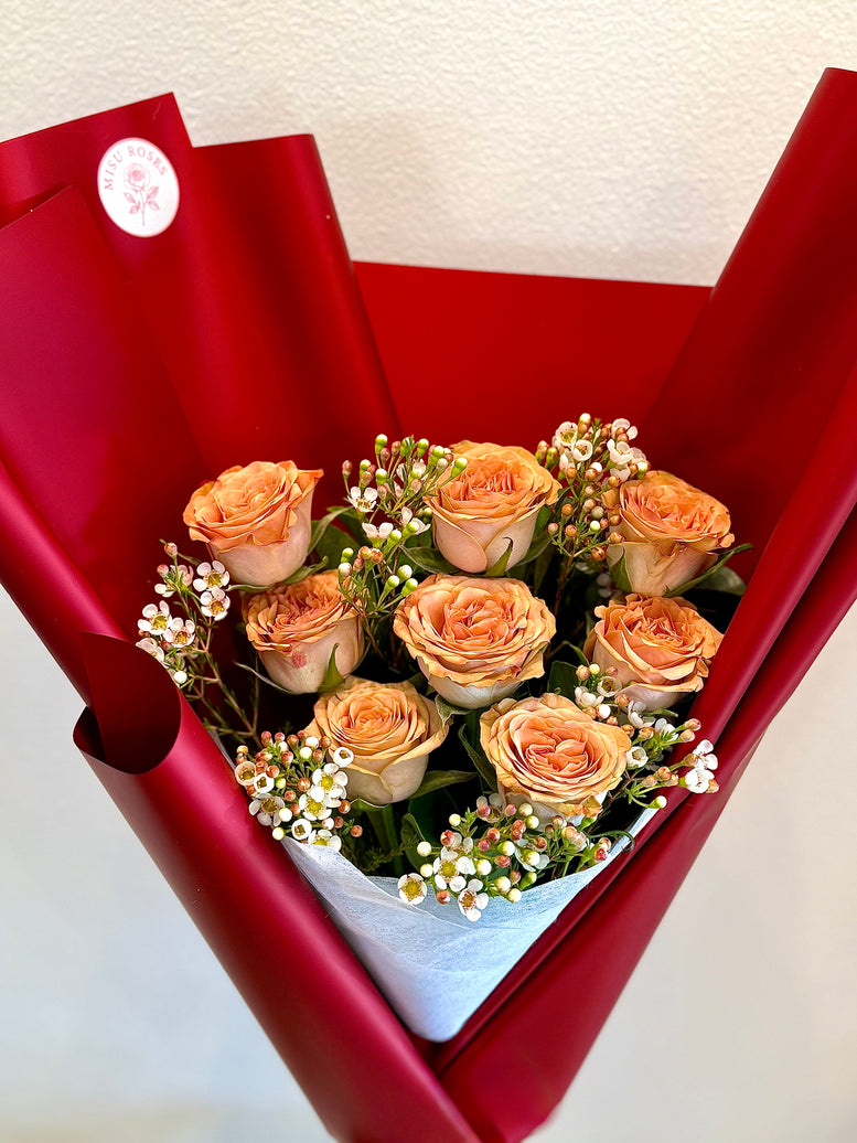Tea party roses bouquet