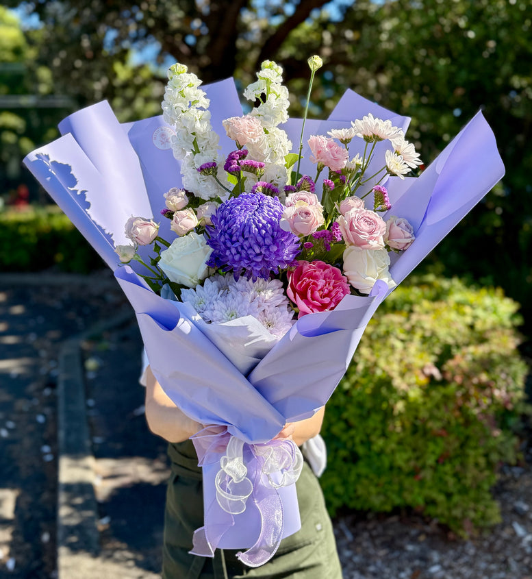 Lavender dove bouquet