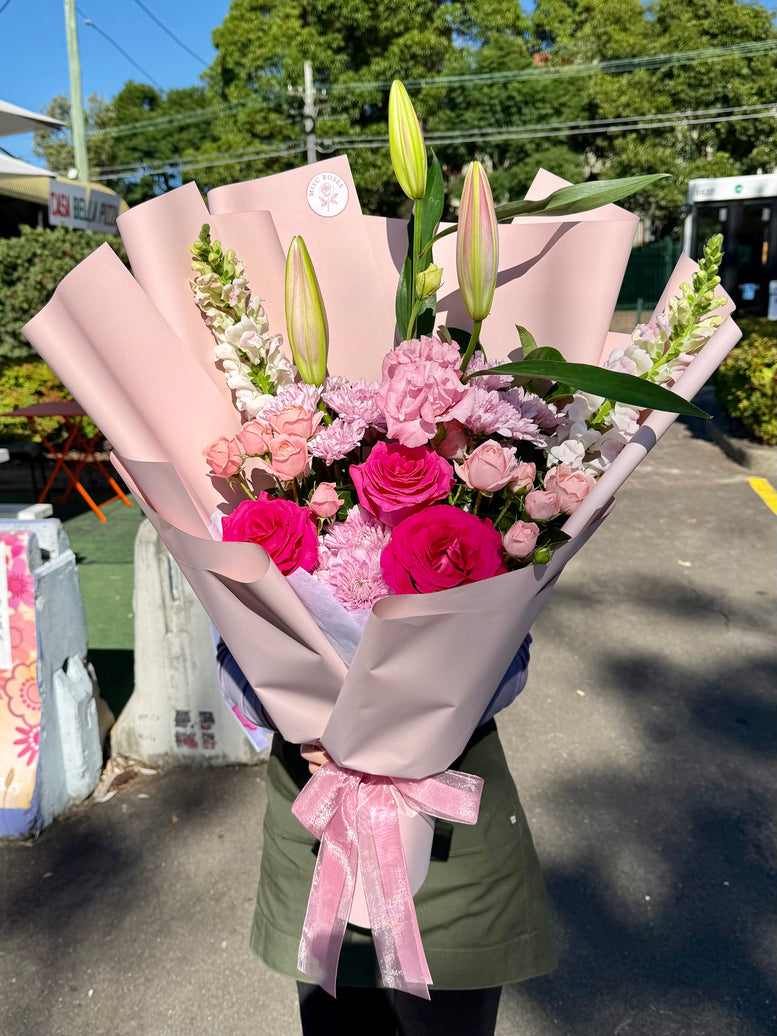 Soft satin bouquet