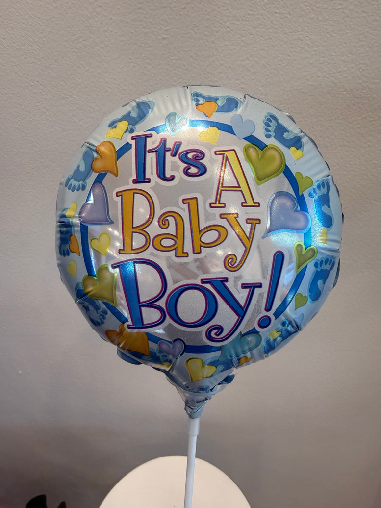 It is a boy balloon ( 17cm) width