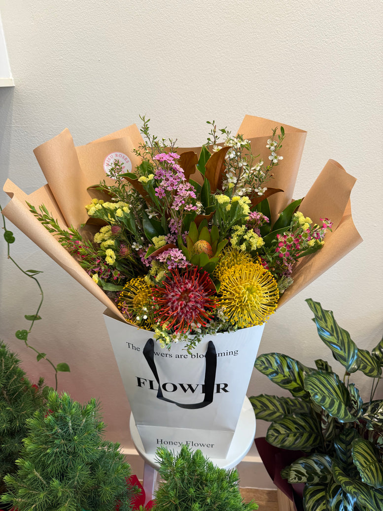 Standard Native Leucospermum Bouquet