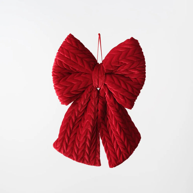 Bow Red Velvet Hanging