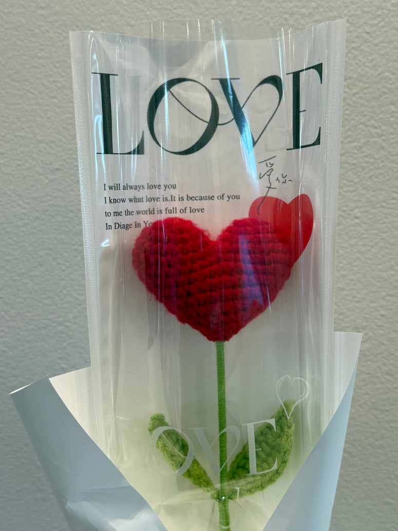 Red heart crochet