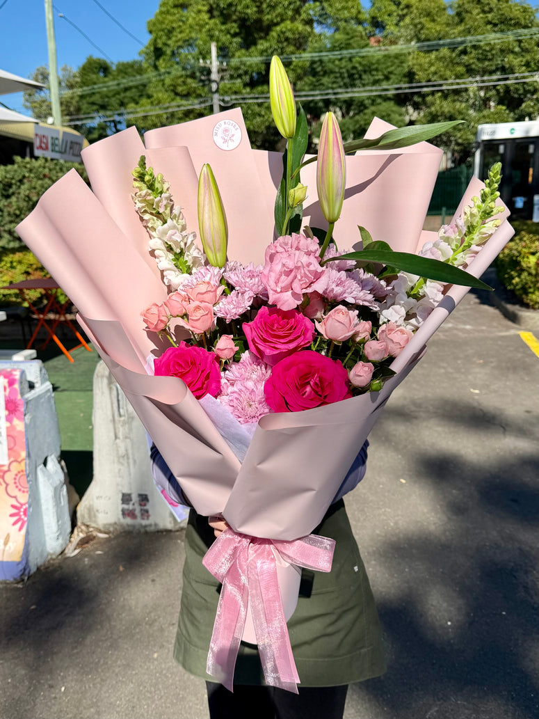 Soft satin bouquet