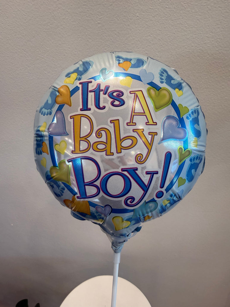 It is a boy balloon ( 17cm) width