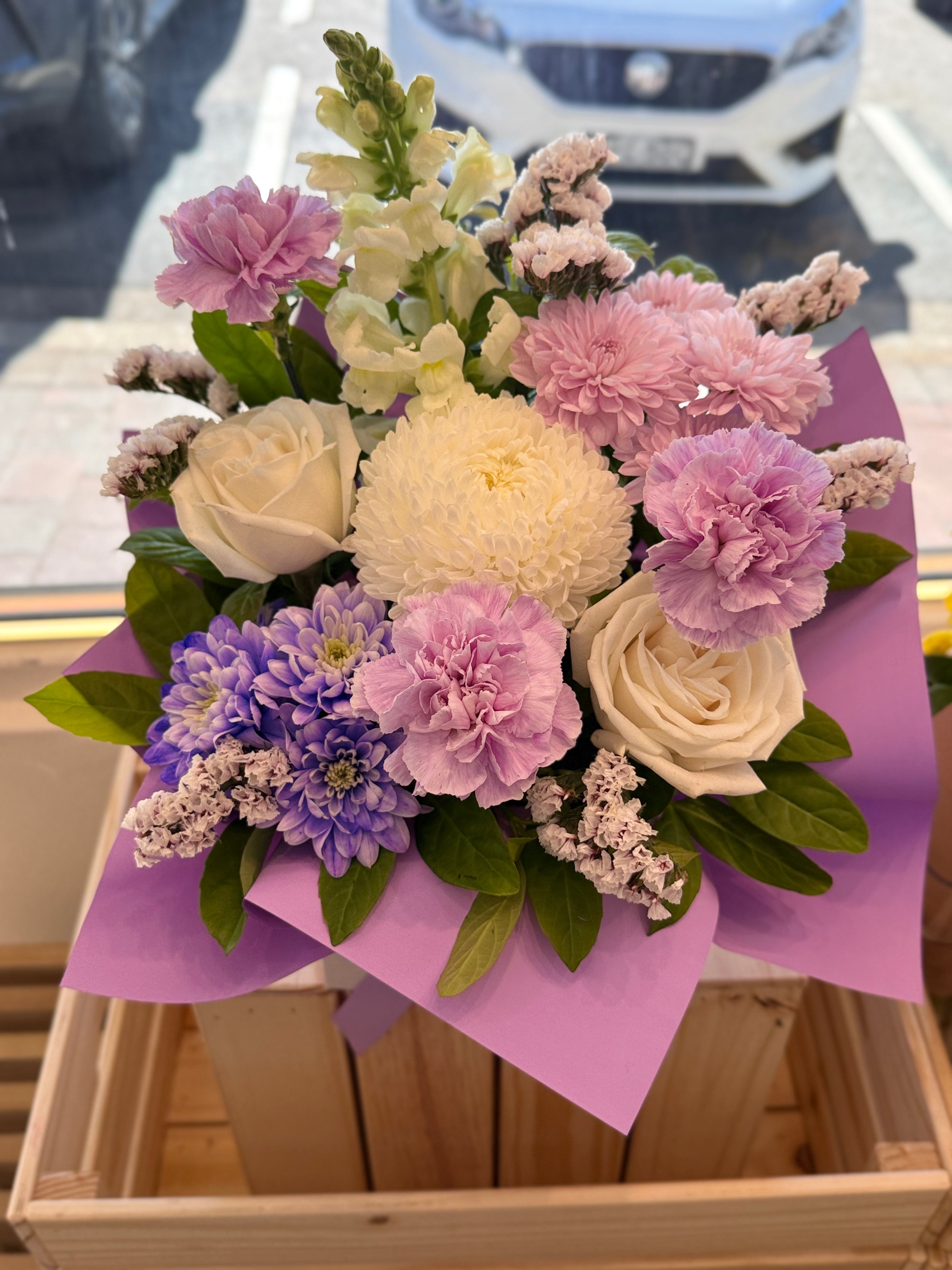 Soft Lavender Flower Box